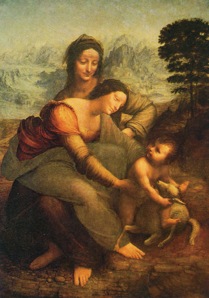 《圣母子与圣安娜》（卢浮宫博物馆藏） 
