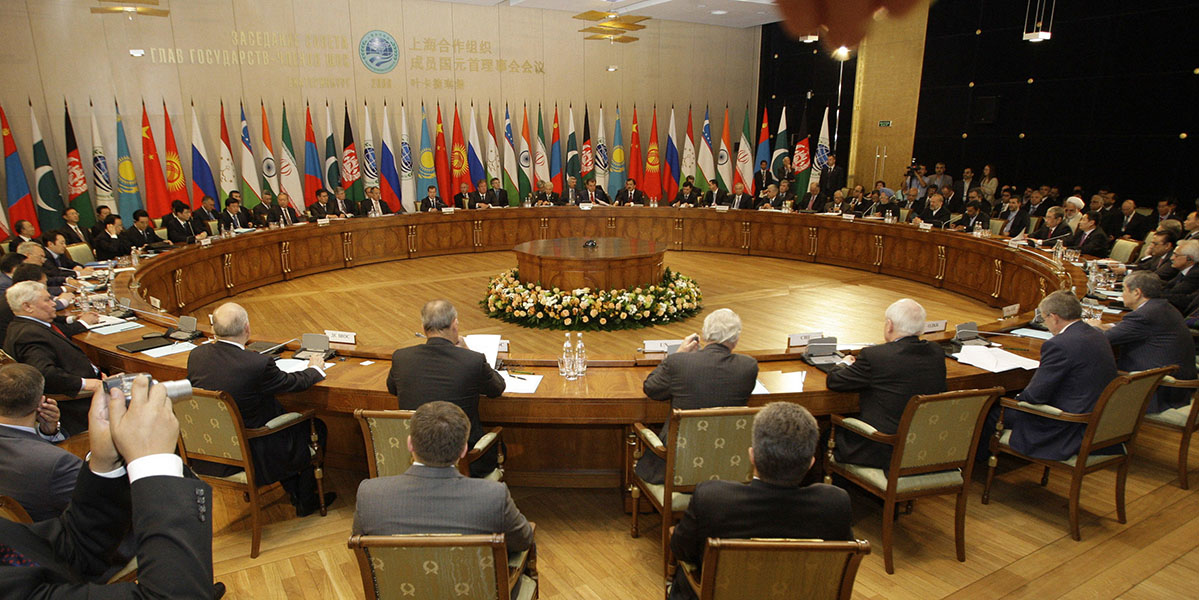 2009年6月16日，上海合作组织成员国元首理事会第九次会议在俄罗斯叶卡捷琳堡举行
