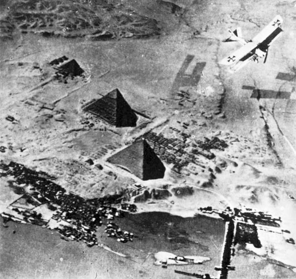 第一次世界大战中，德国空军轰炸埃及古迹