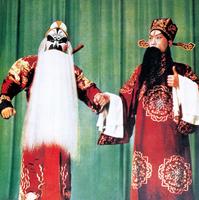 京剧《将相和》剧照（谭富英饰蔺相如，裘盛戎饰廉颇）